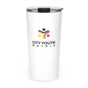 Tapered stainless steel tumbler